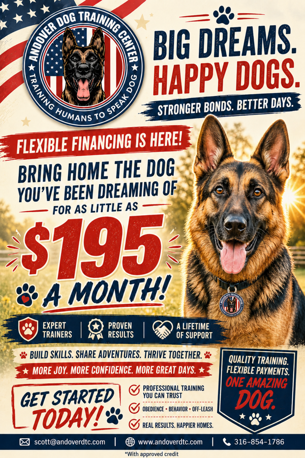 ADTC Board and Train financing from $195 per month with approved credit
